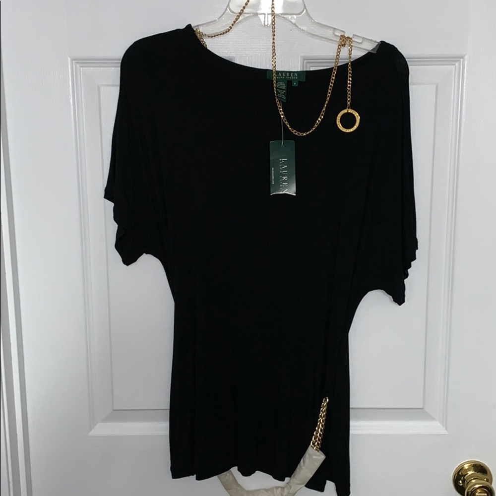 Ladies Lauren Ralph Lauren top..black..M..NWT